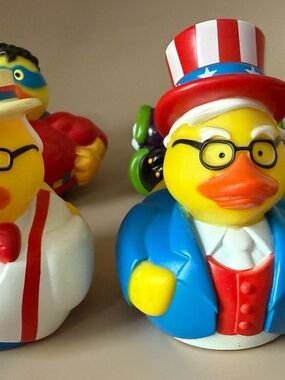 Patriotic Uncle Sam Rubber Duck